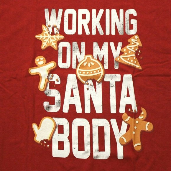 Working On My Santa Body Gingerbread Tee - M - Picture 2 of 4
